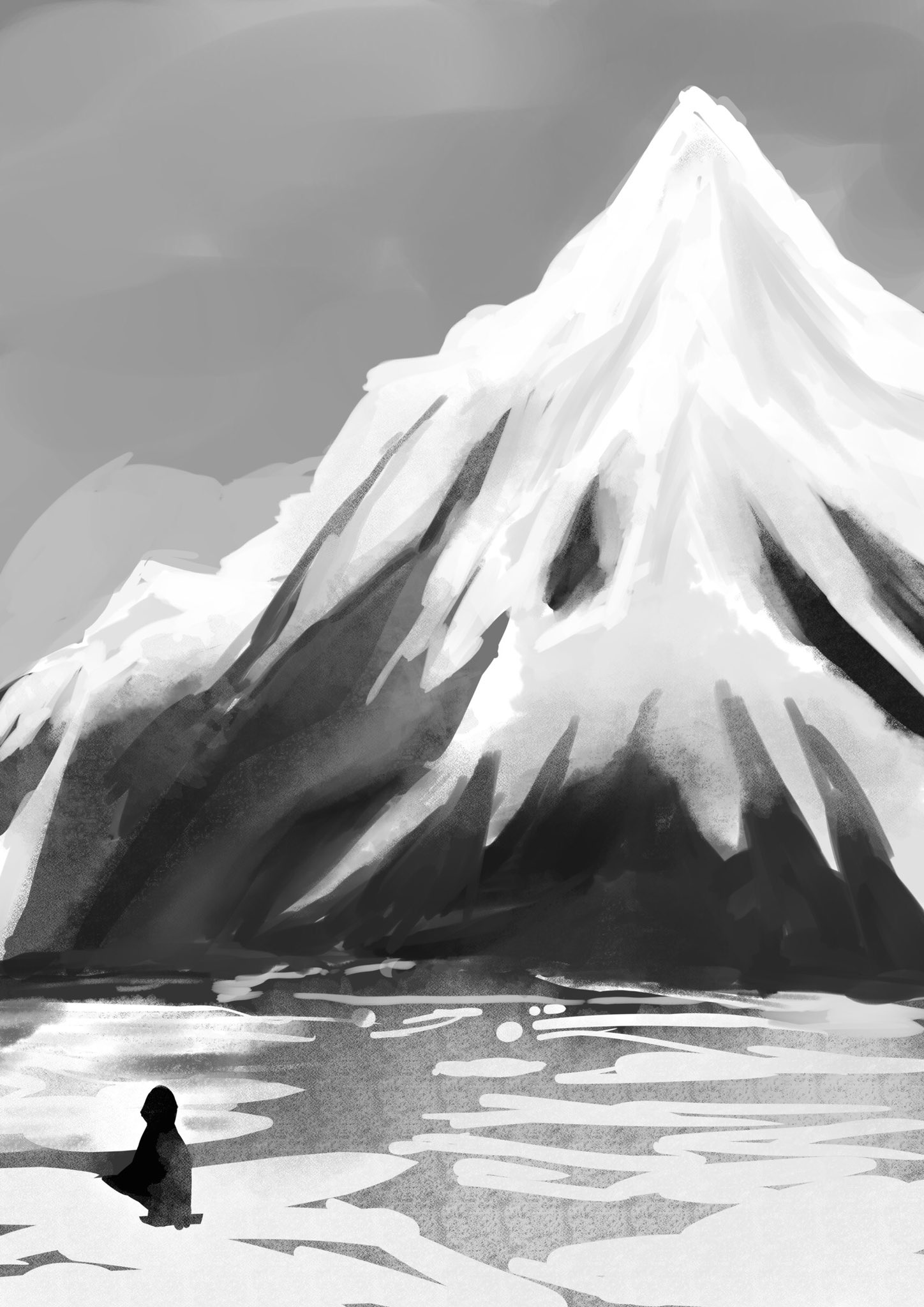 雨水オト Auf Twitter 雪山 Illustration Drawing イラスト オリジナル 背景 雨水オト Auf Twitter 雪山 Illustration Drawing イラスト オリジナル 背景