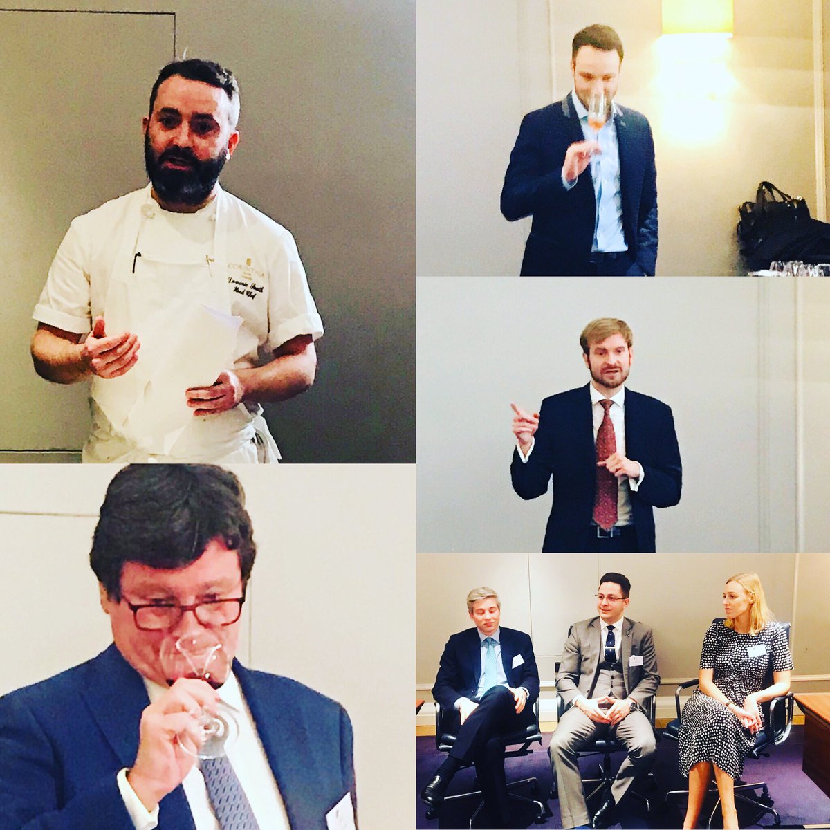 Gold Service Scholarship pre final seminar @CorinthiaLondon @jdhospitality @goldscholarship 
Chef Dominic
Florent Noir Laurent Perrier
Oscar Dodd Fortnum & Mason
super decanting,Didier GarnierLe Colombier Chelsea..
And Scholars.James Fleming, Daniele Quattromini,Steph Beresforde