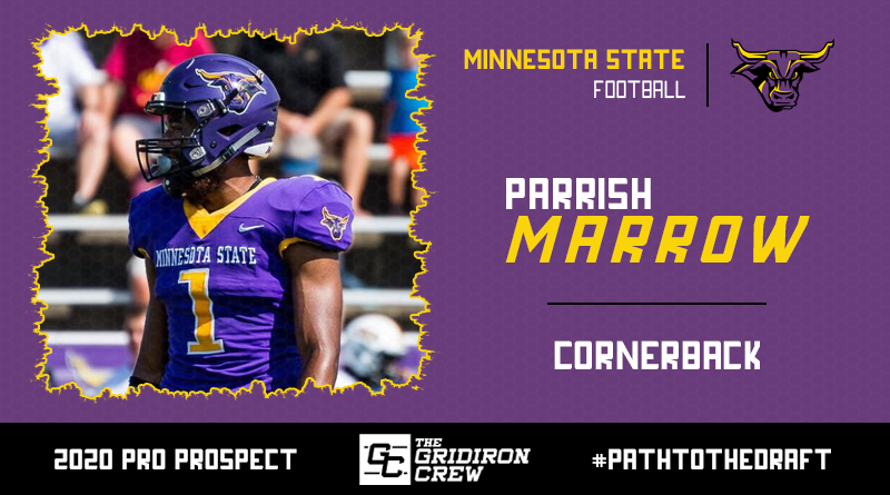 Gridiron_Crew's tweet photo. Scouts, Coaches, and GMs, here are all the reasons why you should focus your attention on 2020 Pro Prospect, Parrish Marrow (@parrish_marrow), a CB from @msumavericks!

#2020ProProspect #PathToTheDraft #NFLDraft #CFLDraft

��� Read our Interview: https://t.co/Rv0ejZVmTz https://t.co/srG6ysstH3
