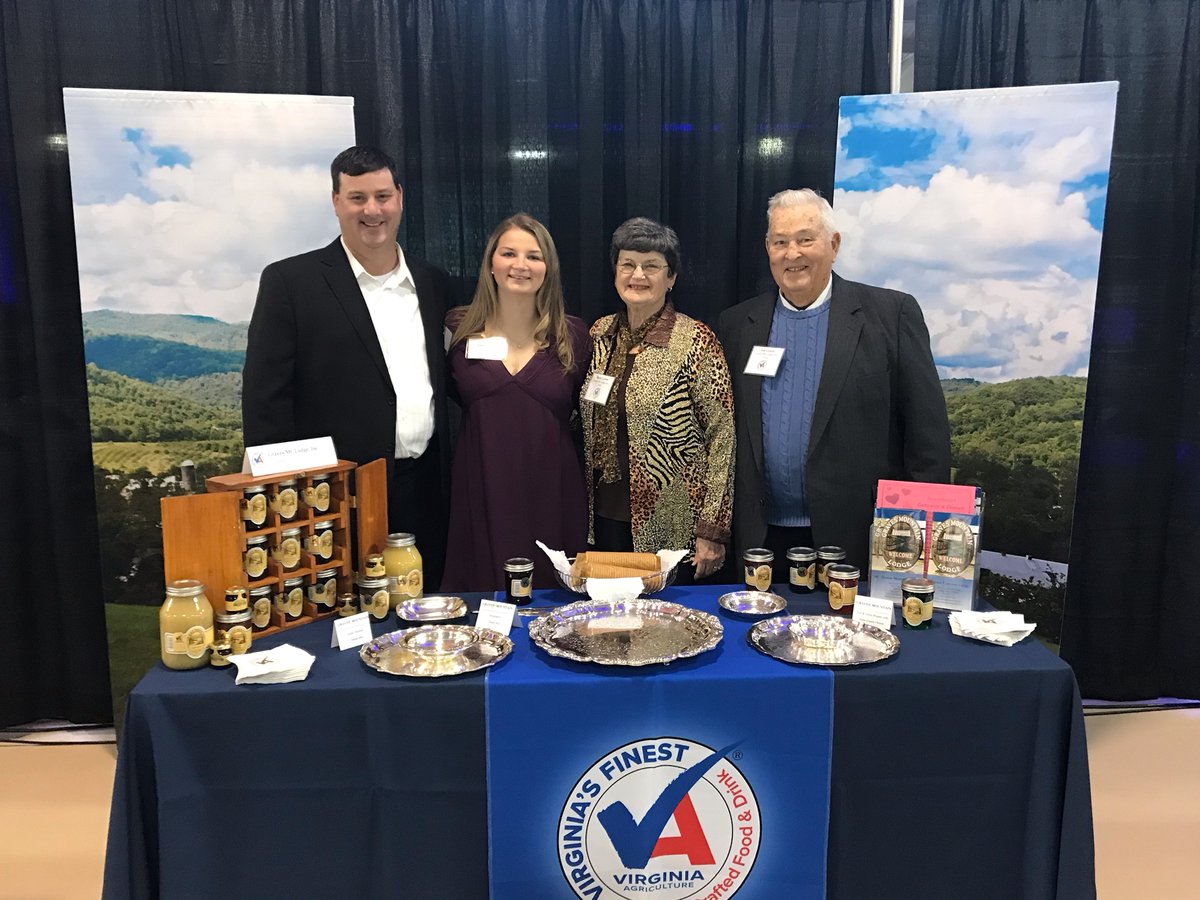 We are at the <a href="/VaAgriBiz/">Agribusiness Council</a> banquet tonight in Richmond. Stop by our booth for samples of our product before dinner
<a href="/gmlmom/">Rachel Norman Graves</a> <a href="/lynagr/">Lynn Graves</a> @afgraves10