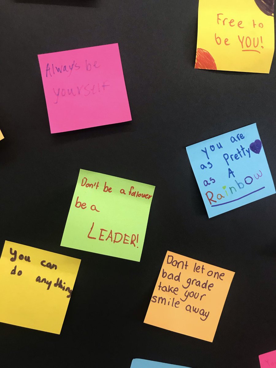 The 5th Grade Friendship Club at Kramer Lane wrote inspiring messages for fellow students and faculty.  The notes are available for anyone who may need a boost in their day! #spreadingkindness #wearebethpage
