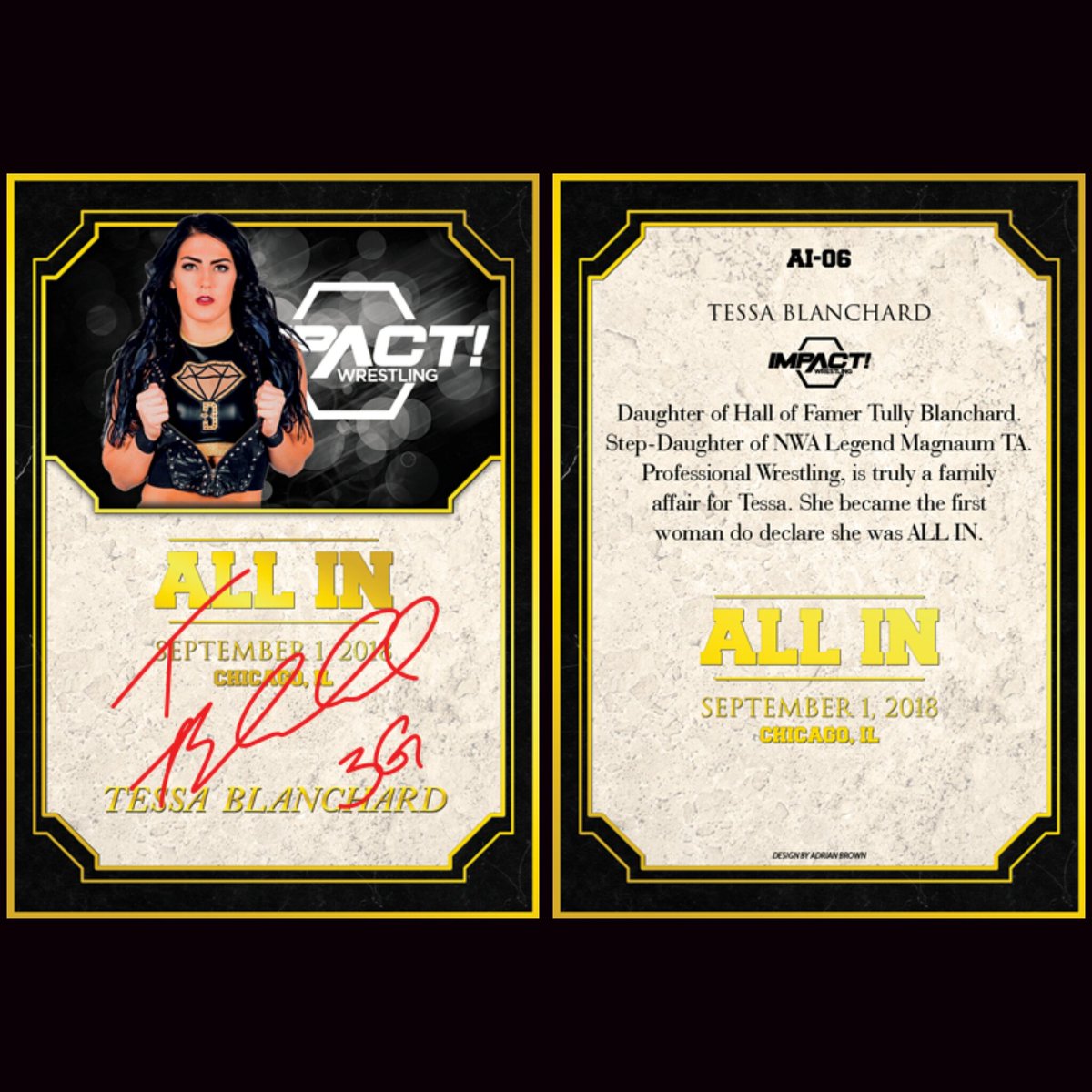 kagegfx's tweet image. #TBT #ThrowbackGraphics 

The ROH All In set was the first #TradingCardDesign I ever decided to do backs for.

#GraphicDesign