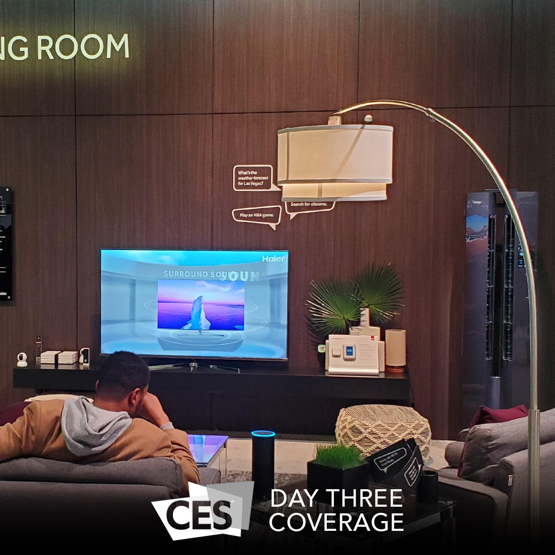 NETGEAR's tweet photo. We just took a first look at what the future of smart home technology might look like. With this many IoT devices... you're gonna need a bigger network 😏 #NETGEARCES2020 #CES2020 https://t.co/W2b7Owlh5u https://t.co/15tFDDuNLx