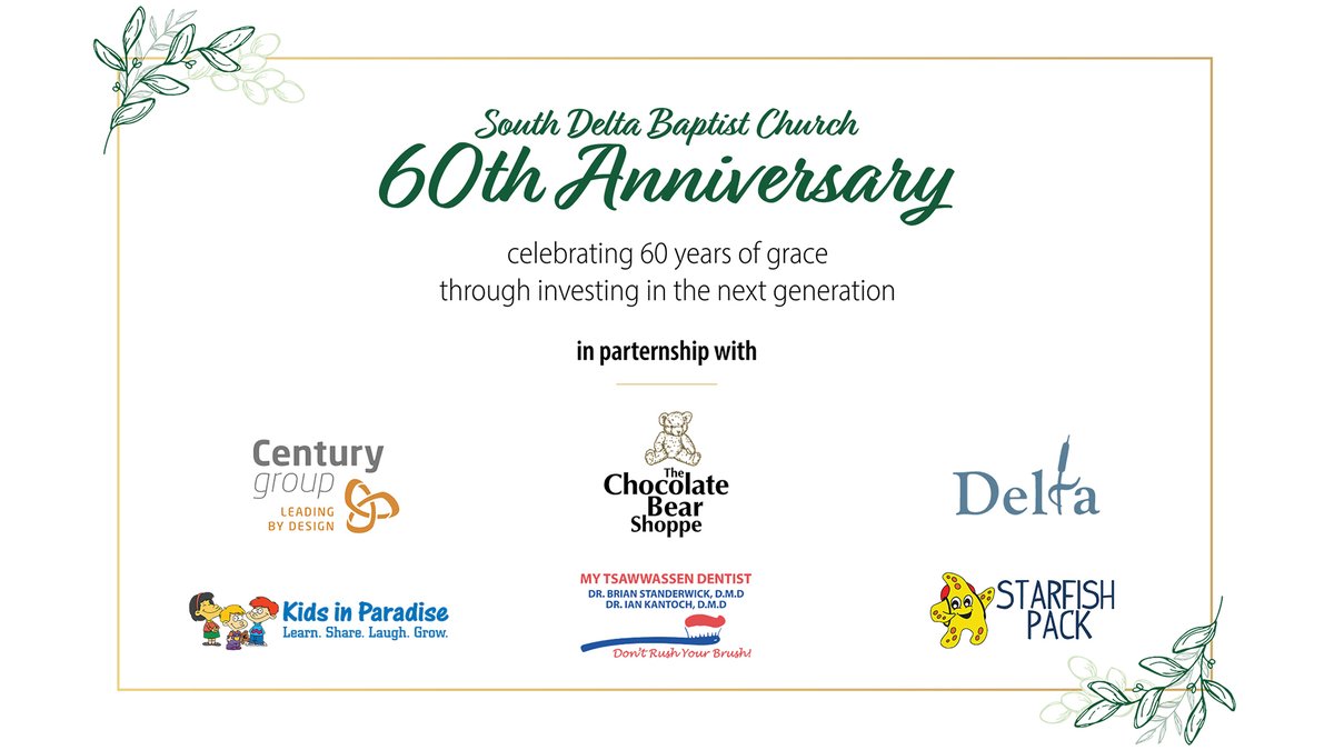 SouthDelta's tweet photo. To celebrate our 60th anniversary, we set out to raise funds for three projects that would see us invest in the next generation of our community. Read our blog for more details (https://t.co/6RxgT4IQSV). #60yearsofgrace #60thanniversary #StarfishPack #SDBCTutoring https://t.co/uNL4PnLB0H