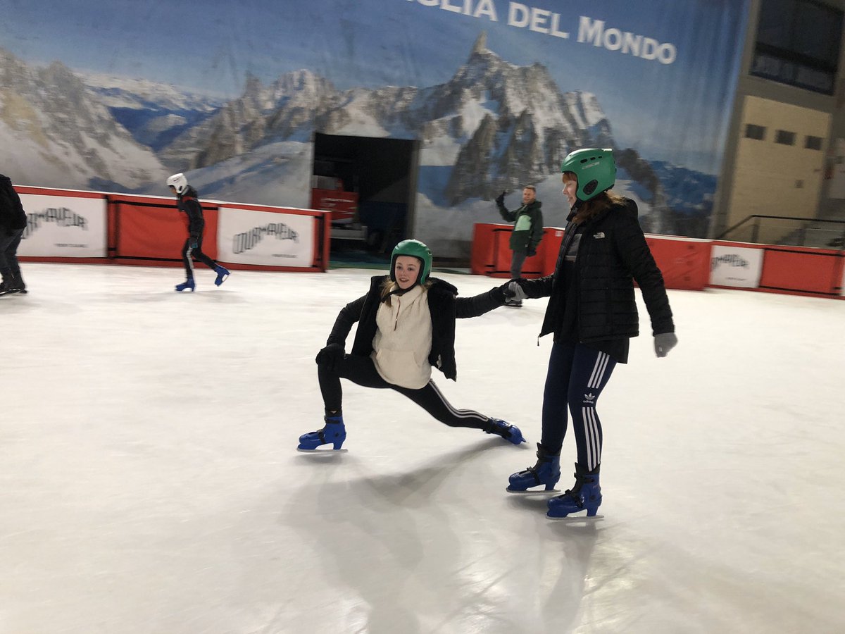 KpssSnow's tweet photo. Ice skating tonight. The first time for many of our pupils. Stunning ice rink that is used by Olympic athletes and we had it all to ourselves 😎 @Interski https://t.co/JwhwppP9um