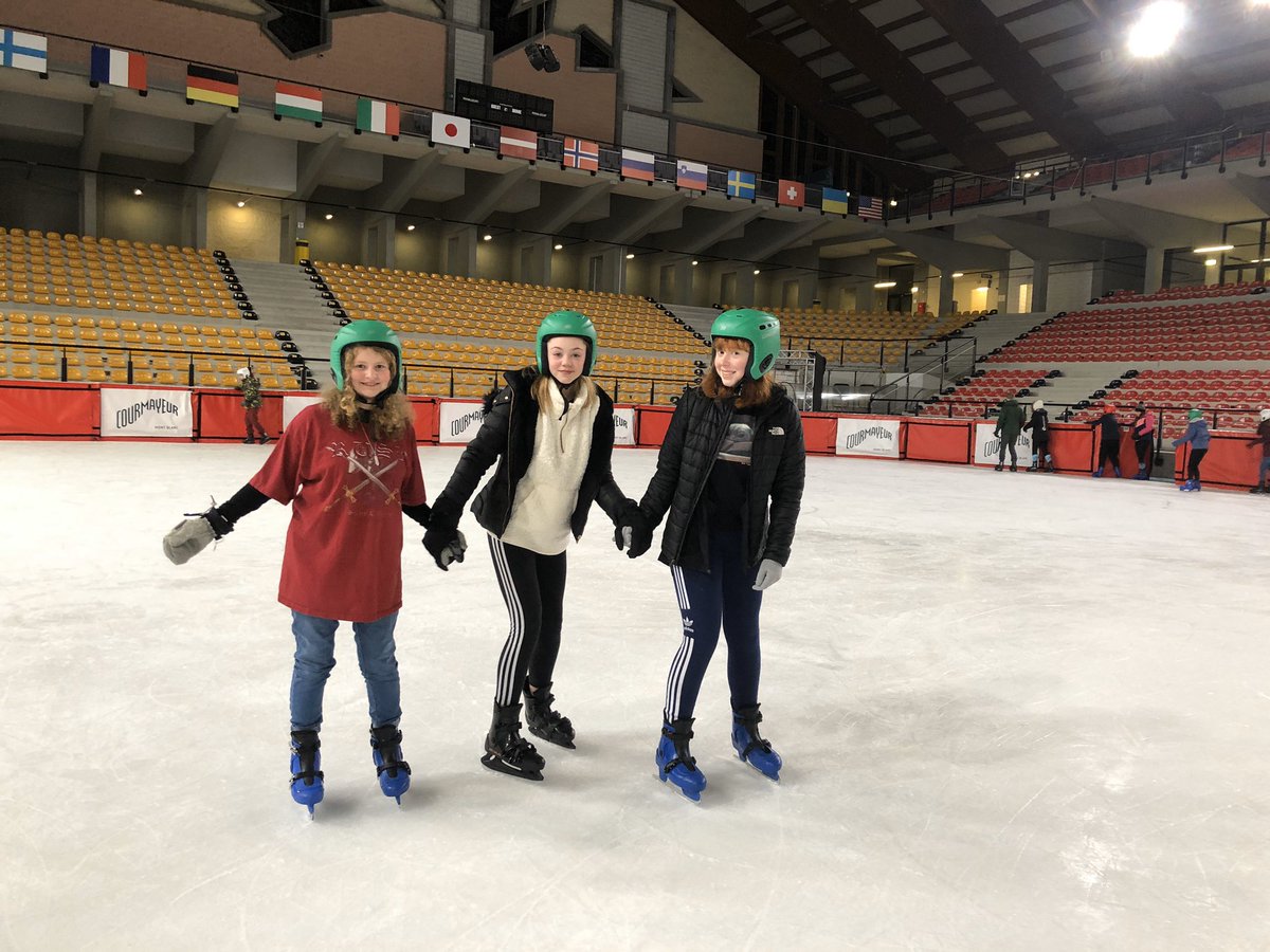 KpssSnow's tweet photo. Ice skating tonight. The first time for many of our pupils. Stunning ice rink that is used by Olympic athletes and we had it all to ourselves 😎 @Interski https://t.co/JwhwppP9um