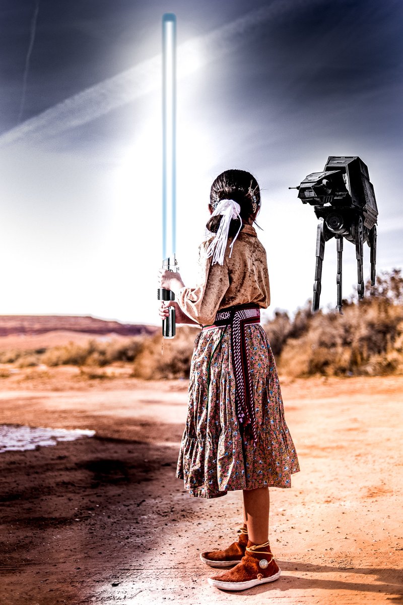 iinabihooaah's tweet photo. "A Mandolorian has never encountered one like this before"
#IBePowerful #Indigenousyouthrising
.
By Resident Artist: @petesandsman #diné #indigenous #starwars #Navajo @iinabihooaah #healthytransitions https://t.co/XXLNBSBMVH