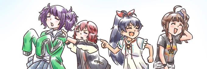 お世話になっている絵描きPさんが入院して暇してるだろうから、担当を遊びに行かせた。

響「それじゃあ、ちょっと借りてくぞーっ!」
横「はいはい、終わったらすーぐ帰しますんでぇ〜」
摩「お見舞いとかキャラじゃないと思うんですけどぉー」
巴「こういうんはキャラじゃのぉて気持ちじゃ、気持ち」 
