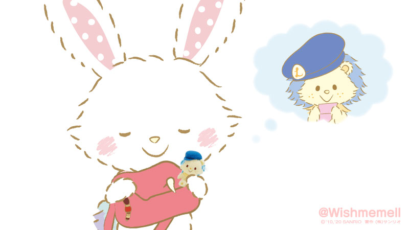 hat smile blue headwear rabbit closed eyes beret closed mouth  illustration images