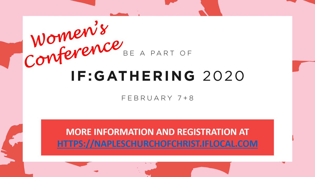 Ladies....you don't want to miss this! It is ALL about JESUS! This event is free and would love you to join me! Get registered! #ifgathering2020
