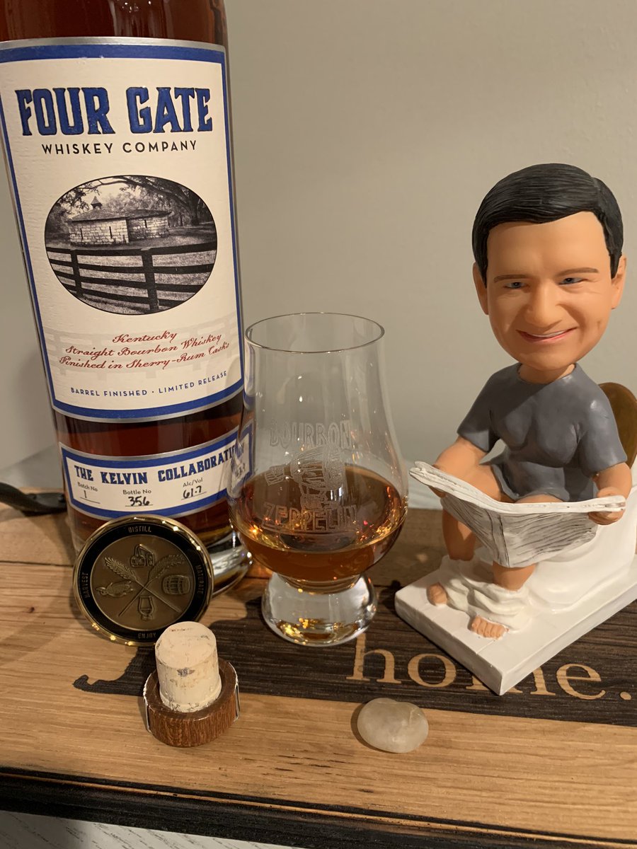 JeremySchell's tweet photo. Relaxing and enjoying @four_gate
#kentucky #bourbon #whiskey #kelvincooperage #fourgatewhiskey #coin2 #challengecoin #abvnetworkcrew https://t.co/3UYjdKeXXZ