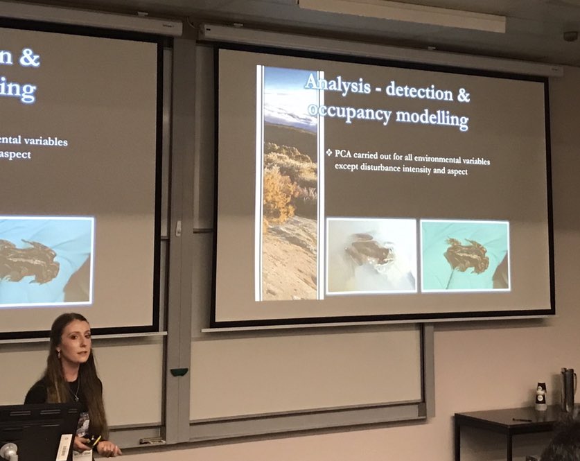ThomasJ_Burns's tweet photo. A nice talk from Dani Wallace on disturbance and chytrid reservoir host #WCH9 https://t.co/UtboptFfoo