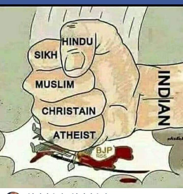 IrfanTurkei's tweet image. Indians Are As They Were At The Time Of Cruel British... ...

हिन्दू मुस्लिम सिख इसाई हम वतन हम नाम हैं
जो करे  इनको  जुदा, इंसान नहीं  शैतान है!!

#IndiaAgainstCAA_NPR_NRC
#JamiaProtests #amuprotest 
#JNUProtests #BoycottCAA