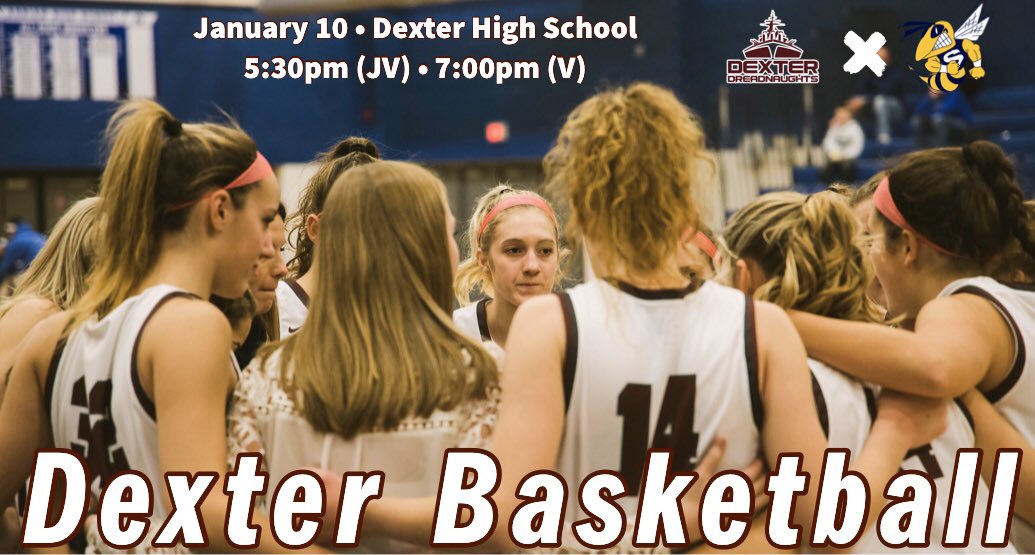 Coach_Maki_PE's tweet photo. GAME DAY ⛹🏻‍♀️

🏀 | Dexter vs. Saline
📍 | Dexter High School
🗓 | January 10, 2020
🕖 | 5:30pm (JV) / 7:00pm (V)

#DreadStrong 💪 #RisingTide 🌊 https://t.co/GGlbtCsRri