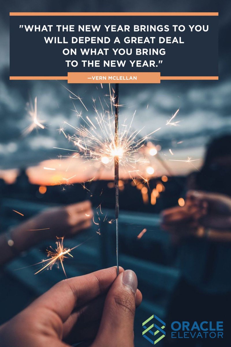 OracleElevator's tweet image. What do you plan to bring to the New Year? #oracleelevator