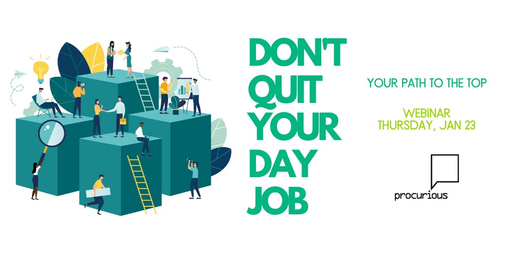 Looking to start your decade out with a bang💥?
<a href="/procurious_/">Procurious</a> are engaging a panel of experts who have literally 'been there, done that' to share their experiences, guidance and mistakes, in order to help your career reach the top! Check it out here 👉 bit.ly/2R3xpdU