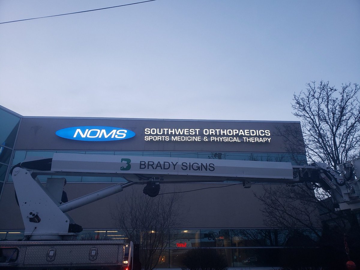 BradySignCo's tweet image. Very proud and thankful to help bring the @NOMSHealthcare brand to another local community! Guys have been in Parma the past few days working on new signage despite some challenging weather.
#HealthcareSigns #OurSignsMeanBusiness
