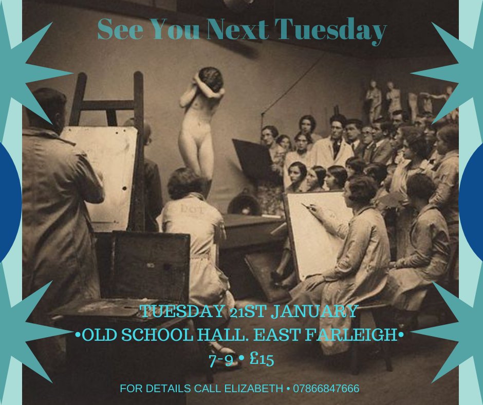 Hello Dear Artists - Due to unforeseen circumstances our life group will be starting on 21st January... Looking forward to seeing you all !