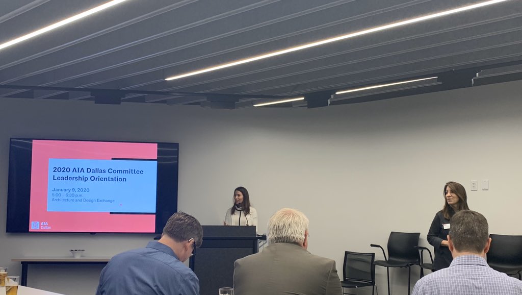 Full house tonight for the <a href="/aiadallas/">AIA Dallas</a> 2020 leadership meeting!  Glad to be Beth Brant’s vice chair for <a href="/DallasCOTE/">AIA Dallas COTE</a> committee this year!  #DesignExcellence #vaiarchitects <a href="/DSGN_is_design/">DSGN Associates</a>