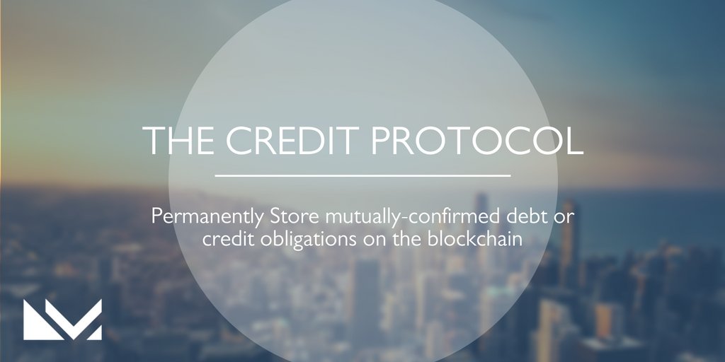 blockmasonio's tweet photo. ✔ The Credit Protocol

🔒 A standardized, secure and reliable means for recording and permanently storing mutually-confirmed debt or credit obligations on the blockchain.

📖 Learn more at https://t.co/OA8Vq73Wre

#Blockmason #Blockchain #Fintech https://t.co/wVm6kKD5BE