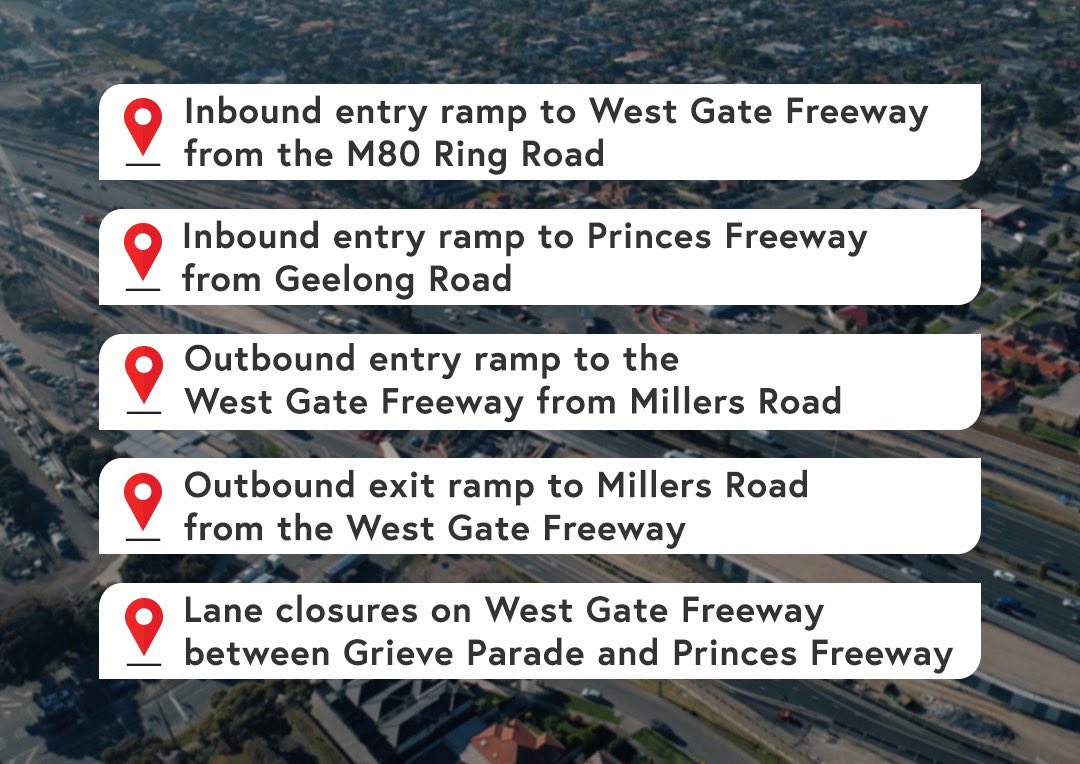West Gate Tunnel On Twitter Major Travel Disruptions 13