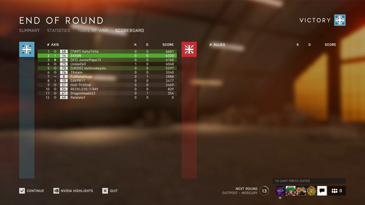 3XX0N's tweet photo. @Braddock512 It is 1!!! year after launch. Hopped on a server, and couldnt play: No teambalance, no teamswitch, and no other squads were put on the server. How can this not be adressed yet - 12 pple WANT to play but HAVE to leave the server?! https://t.co/JElk3MtOAW