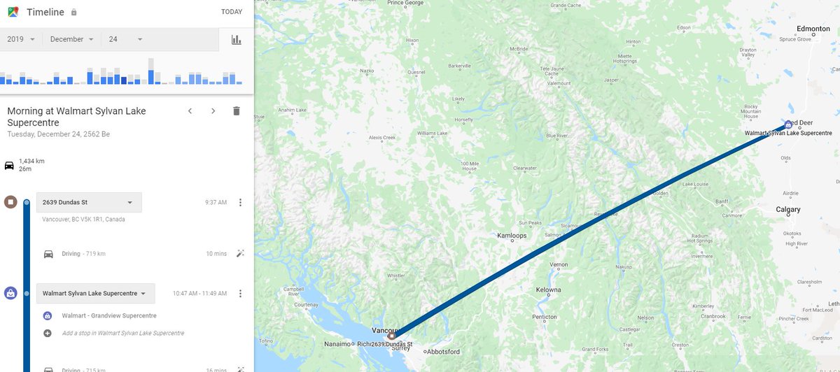 TheDiscoStu's tweet photo. Anyone else get one of these Google Maps "Timeline Update" emails? I was extremely creeped out by it, but then I saw this, which never happened, and it felt like a small victory for freedom/privacy. One small, petty victory in a sea of creepiness. #PrivacyIsaLie https://t.co/YAIbr2my4P