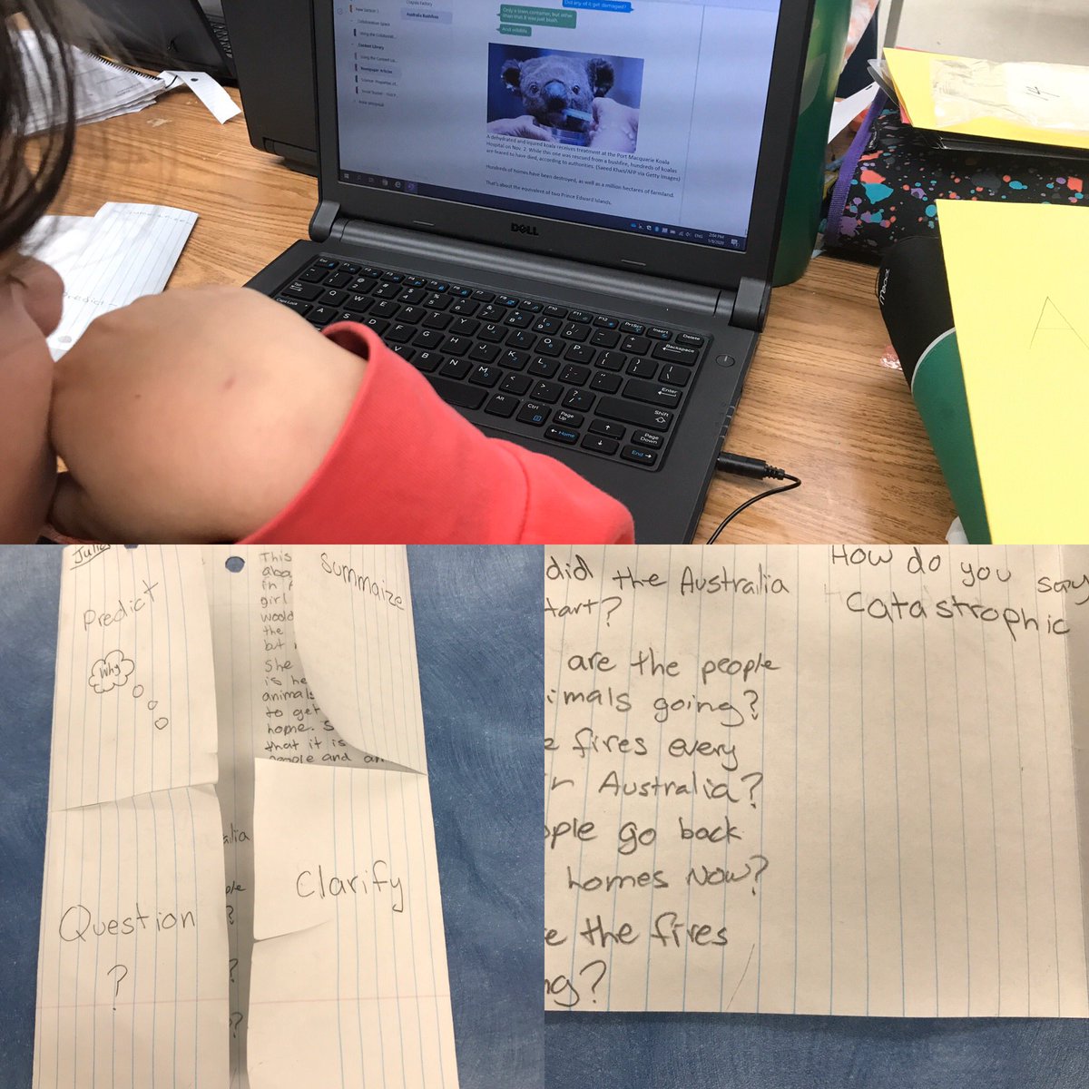 MrsCaitlinMunro's tweet image. 5/6 students @darwinLRSD are using @msonenote and the four door chart to practice the Fab 5 reciprocal reading strategies. We launched a new learning target yesterday and together we created criteria to keep us on track! #reciprocalteaching #learningtargets #readers
