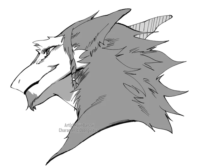 EMERGENCY COMM!
I'm open for -one- slot for a B&amp;W headshot commission for 25$ USD, URGENTLY ;;;; if you are interested please send me a dm ;;;;;
example: 