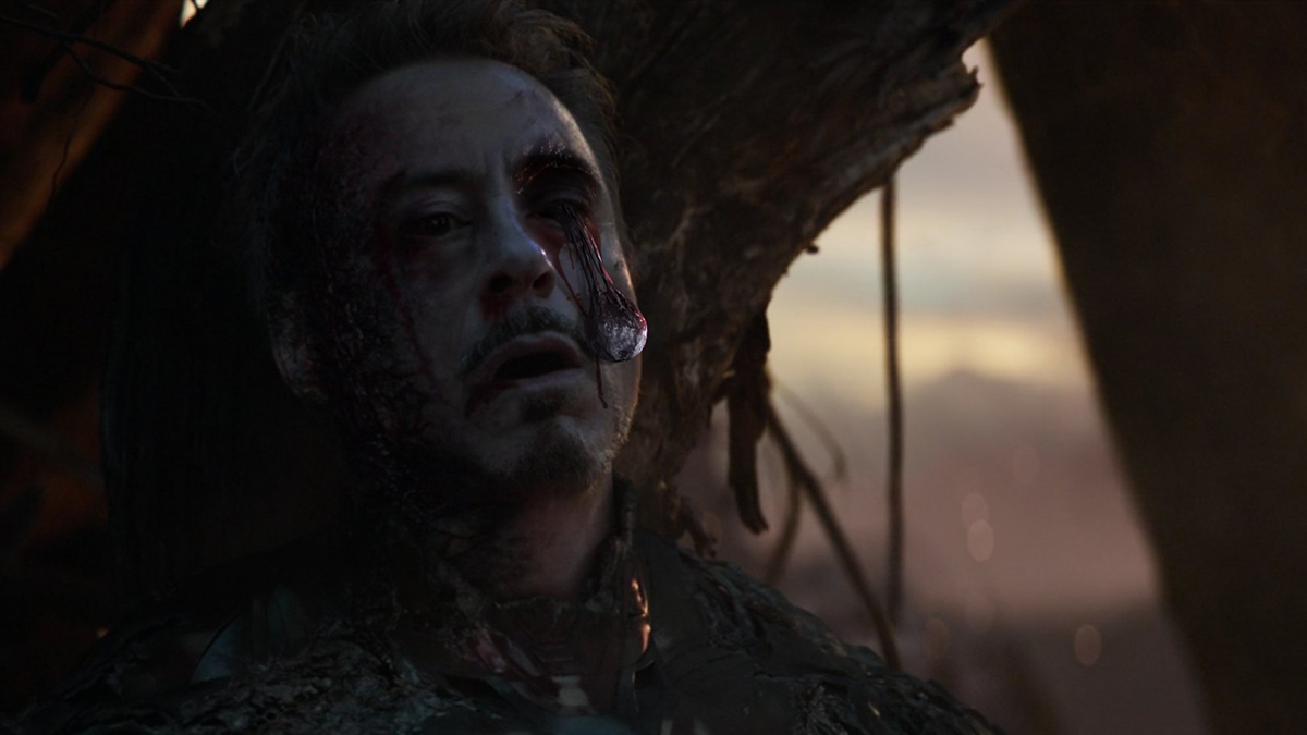 Bosslogic's tweet photo. So apparently this scene when Iron Man dies in #endgame his Eyeball was meant to pop out, but they didn't go that direction XD @Russo_Brothers @RobertDowneyJr https://t.co/2dibBLA5yC