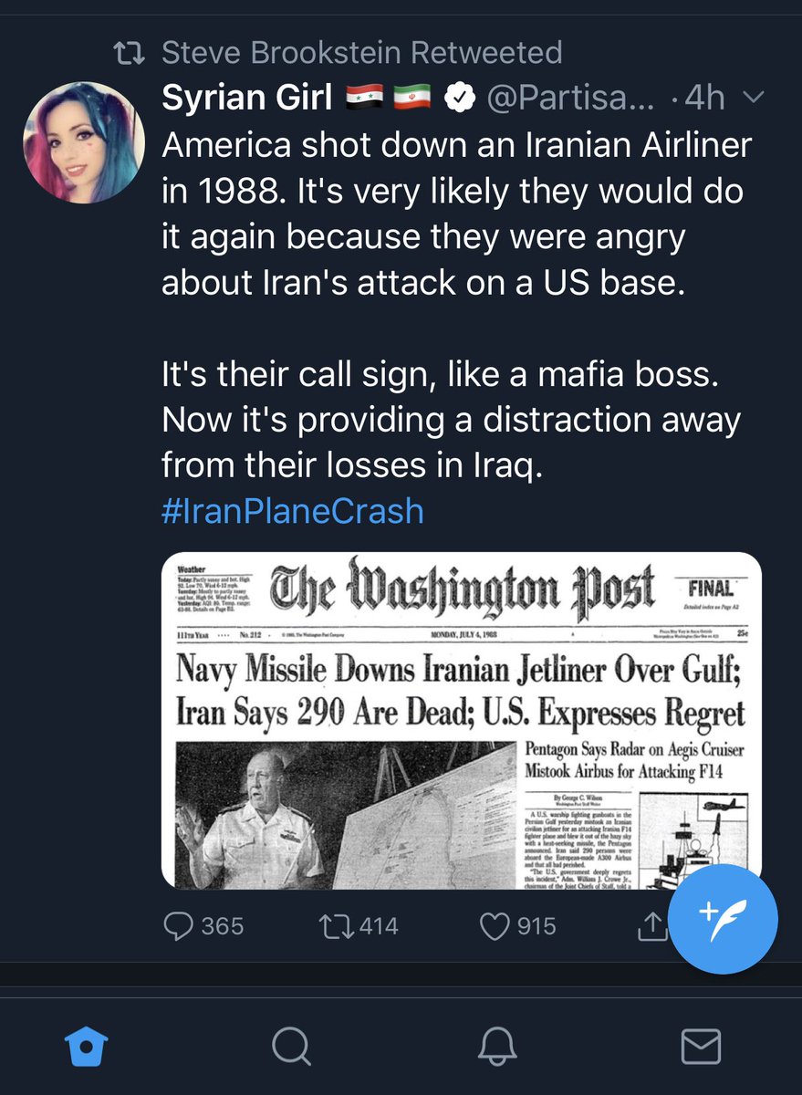 LX05219646's tweet photo. 174 innocent civilians were blown out the sky and @stevebrookstein - retweets this drivel. https://t.co/XaeJKAVUyd