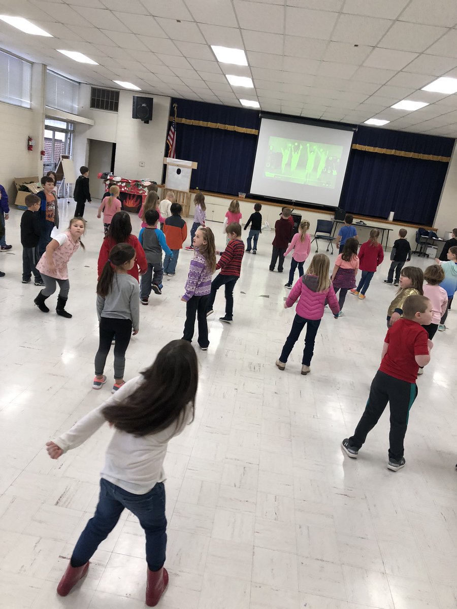 Awesome Atten”dance” party. We had over 300 kiddos attend school 95%-100% of the days in first and second quarter. Way to go!! Dance party day is my favorite! <a href="/NWH_Elementary/">Rita Persons ELL Supervisor/Instructor @MHPS</a> <a href="/Dr_JakeLong/">Jake Long</a>