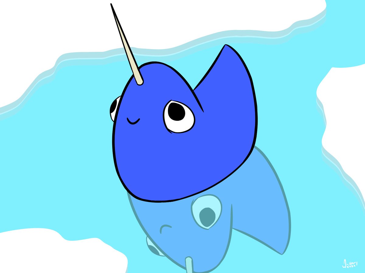 AnimatorUnknown's tweet photo. I drew a narwhal https://t.co/JdVywNPxBh