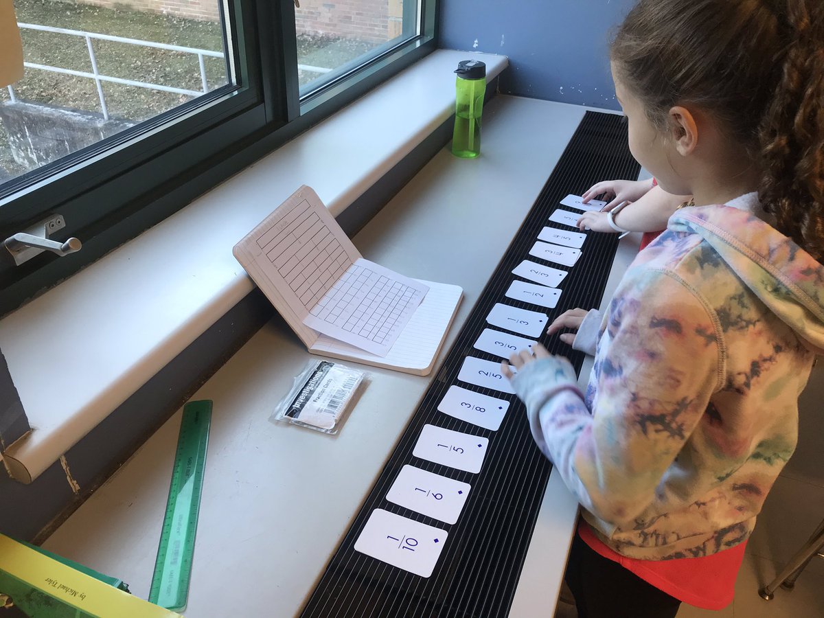 MrsMontemurro's tweet photo. Ordering fractions using knowledge of fraction equivalents. #JustifyYourThinking #Teamwork https://t.co/qwKFEasI8x