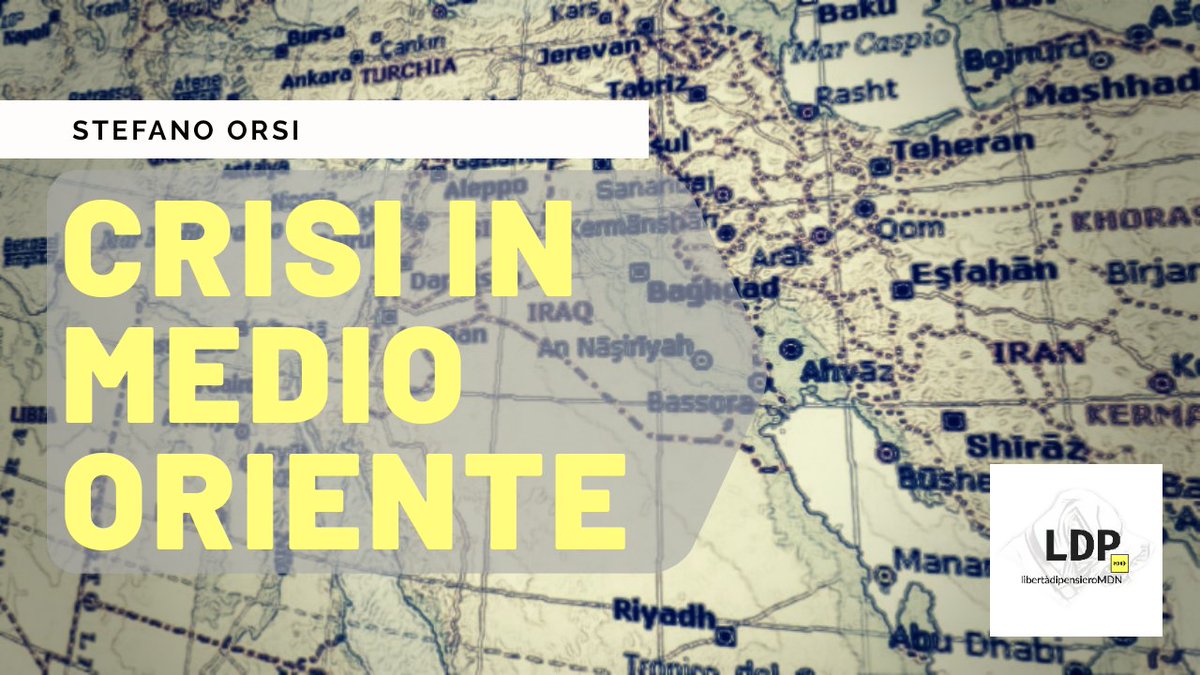 🔴 Crisi in medio oriente
Sabato #11gennaio ore 1️⃣6️⃣
Con Stefano Orsi su #libertàdipensiero
Sei già iscritto al nostro canale YouTube? 
youtube.com/channel/UCZ2cR…