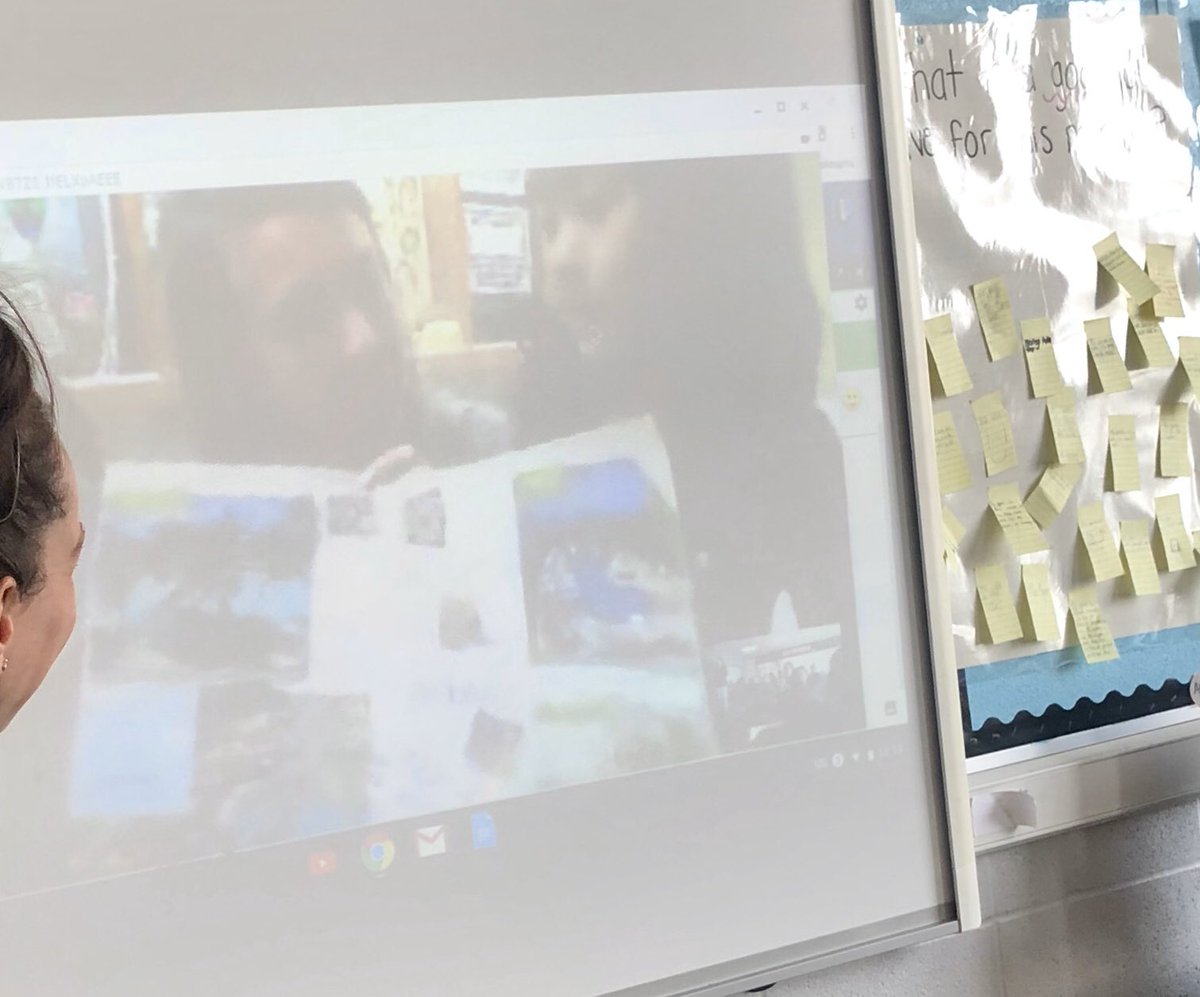 FTMoniz's tweet image. Shout out to @OODKF01 for joining 45-1 on a Google Hangout today to discuss Vision Boarding! We were SO inspired by the talented Ms.Smith on how to bring our dreams to life! We loved ‘asking the expert,’ seeing examples, and getting advice. Can’t wait to share how they turn out💫