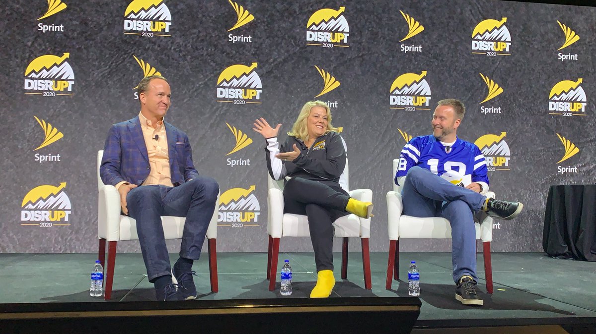 Such an incredible honor to share the stage with the one and only Peyton Manning! 🏈

An experience our #SprintFam will never forget! #SprintDISRUPT2020