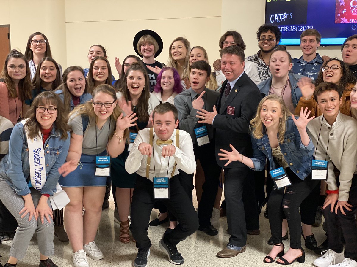votepittman's tweet photo. Having a great time @ksthespians state conference in Wichita. #ksthesfest20  #whatthespianscando https://t.co/u8rymMF3yp