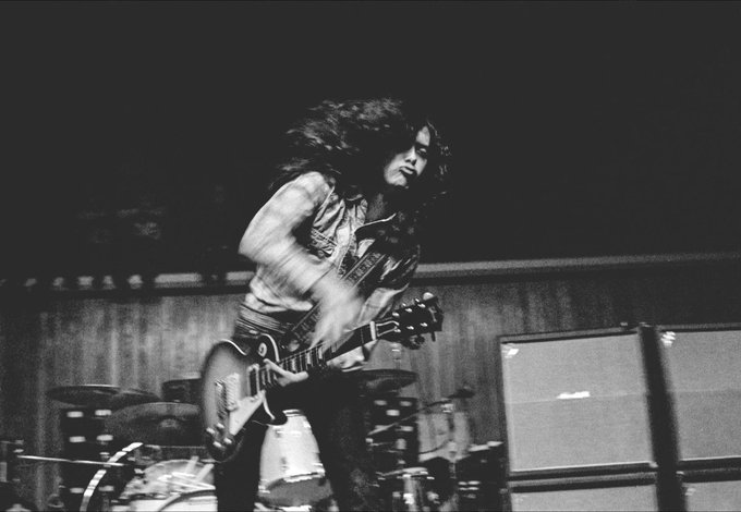 ... happy birthday  thank you for the music.
jimmy page rockin\ it 