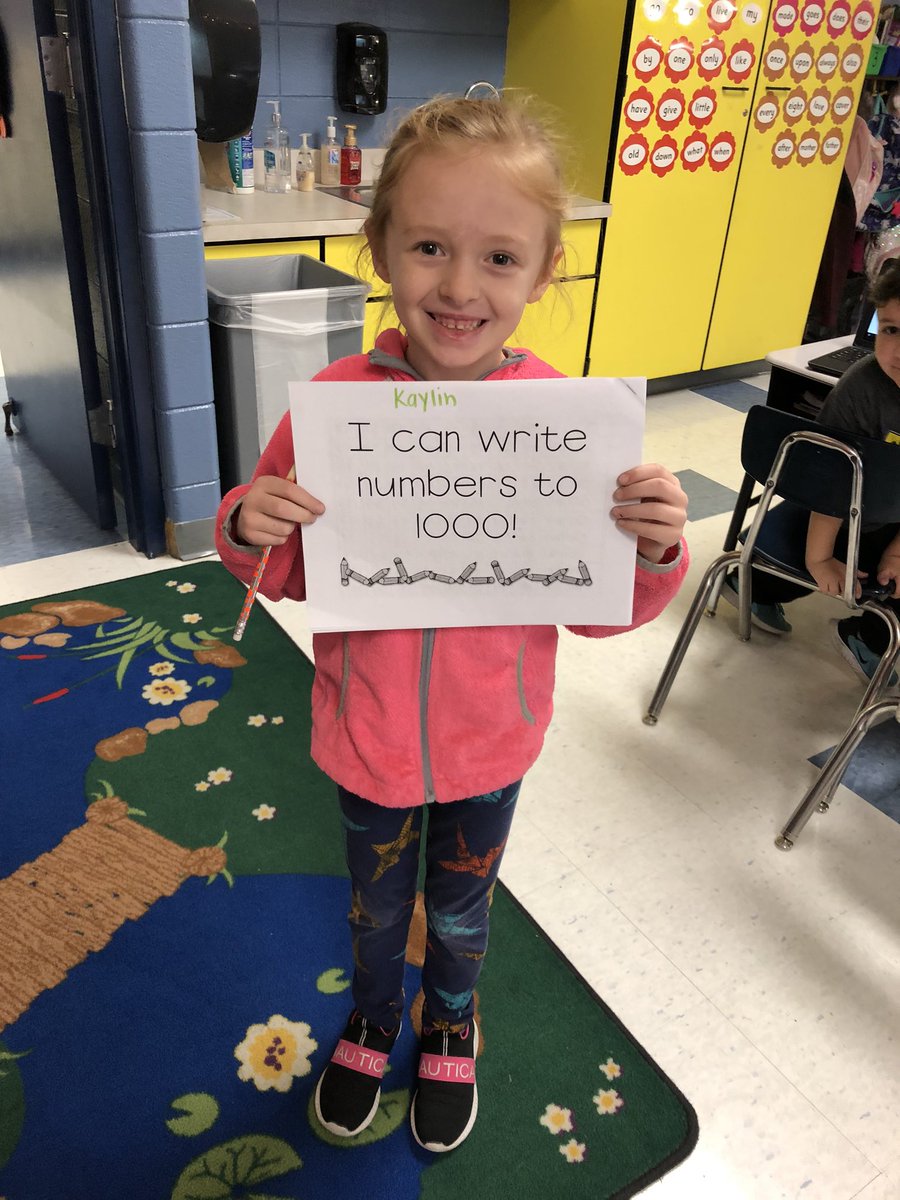 Mrs_Isaacks1st's tweet photo. Now that we can write our numbers consistently to 120, we are back at it with the challenge to write our numbers to 1000. This girl finished her packet in 3 days! #isdfirst @SpringBranchEl https://t.co/RHAuaDx7YV