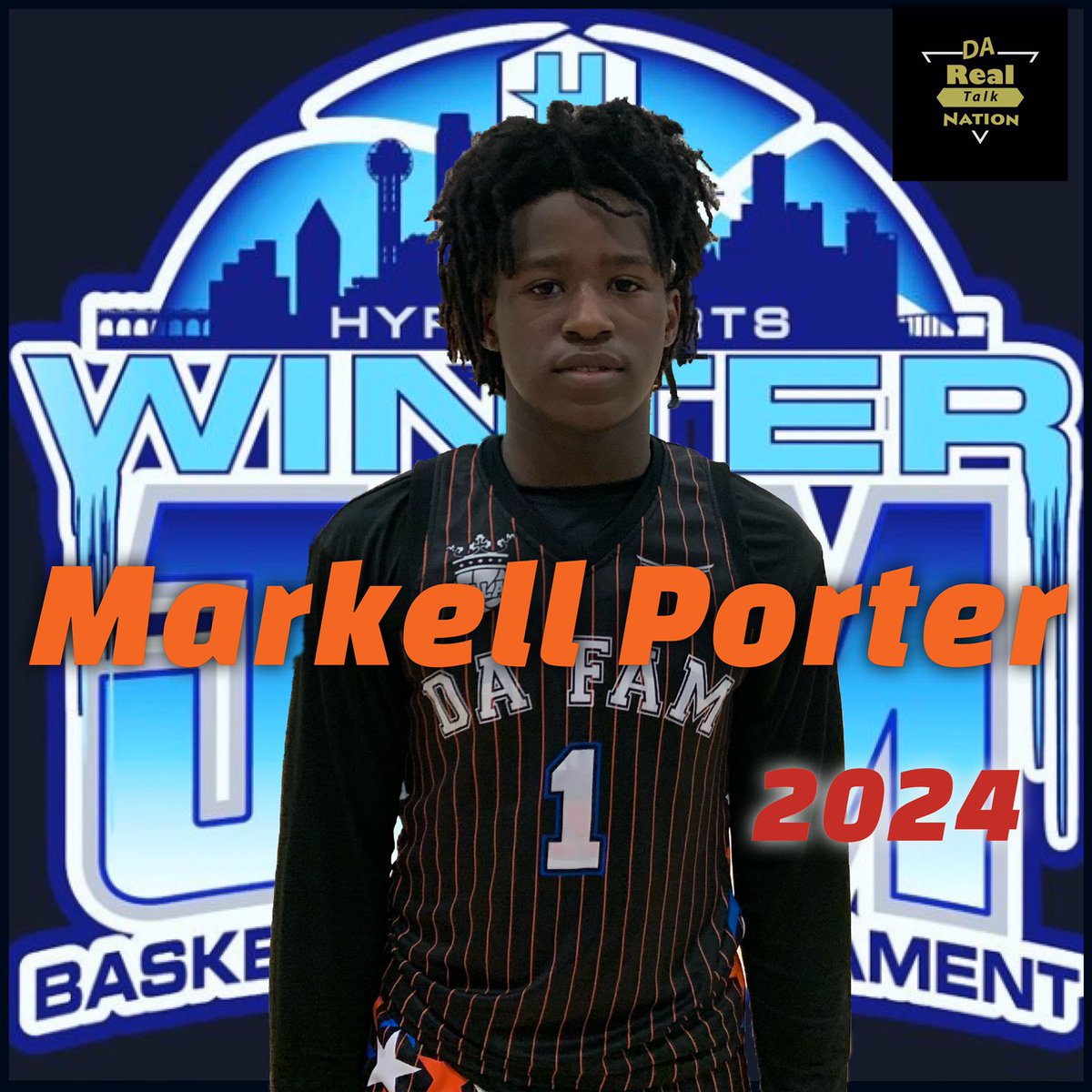 @hypesports #WinterJam2020 introduced an upcoming player that is starting to make his move, DA FAM2024 guard MARKELL PORTER (Duncanville, TX) has game! Makes plays on both ends! Getting 2 the paint & finishing 💪 ain’t nothing 4 this dude! Real good 1st step! #DaREALtalkNation