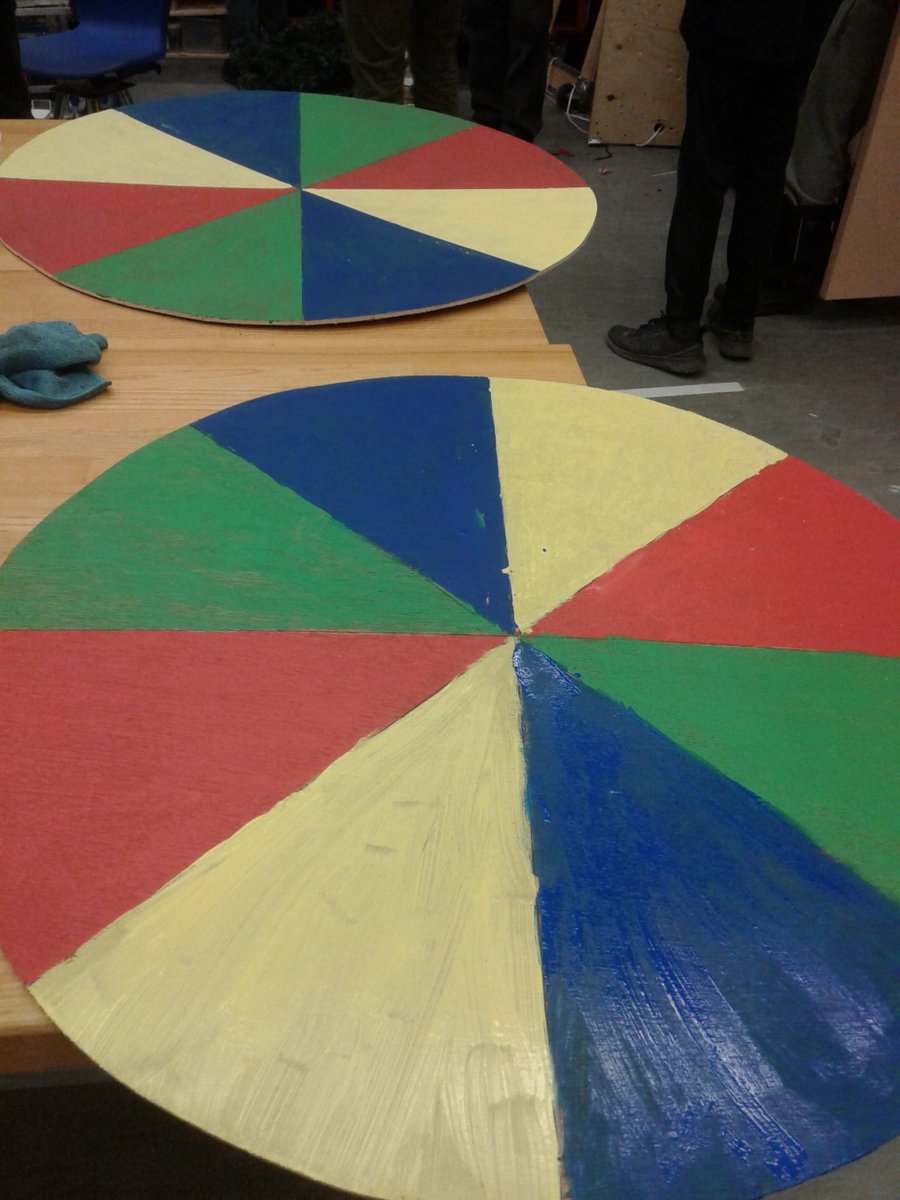 Just finished our own colour wheel for practice!