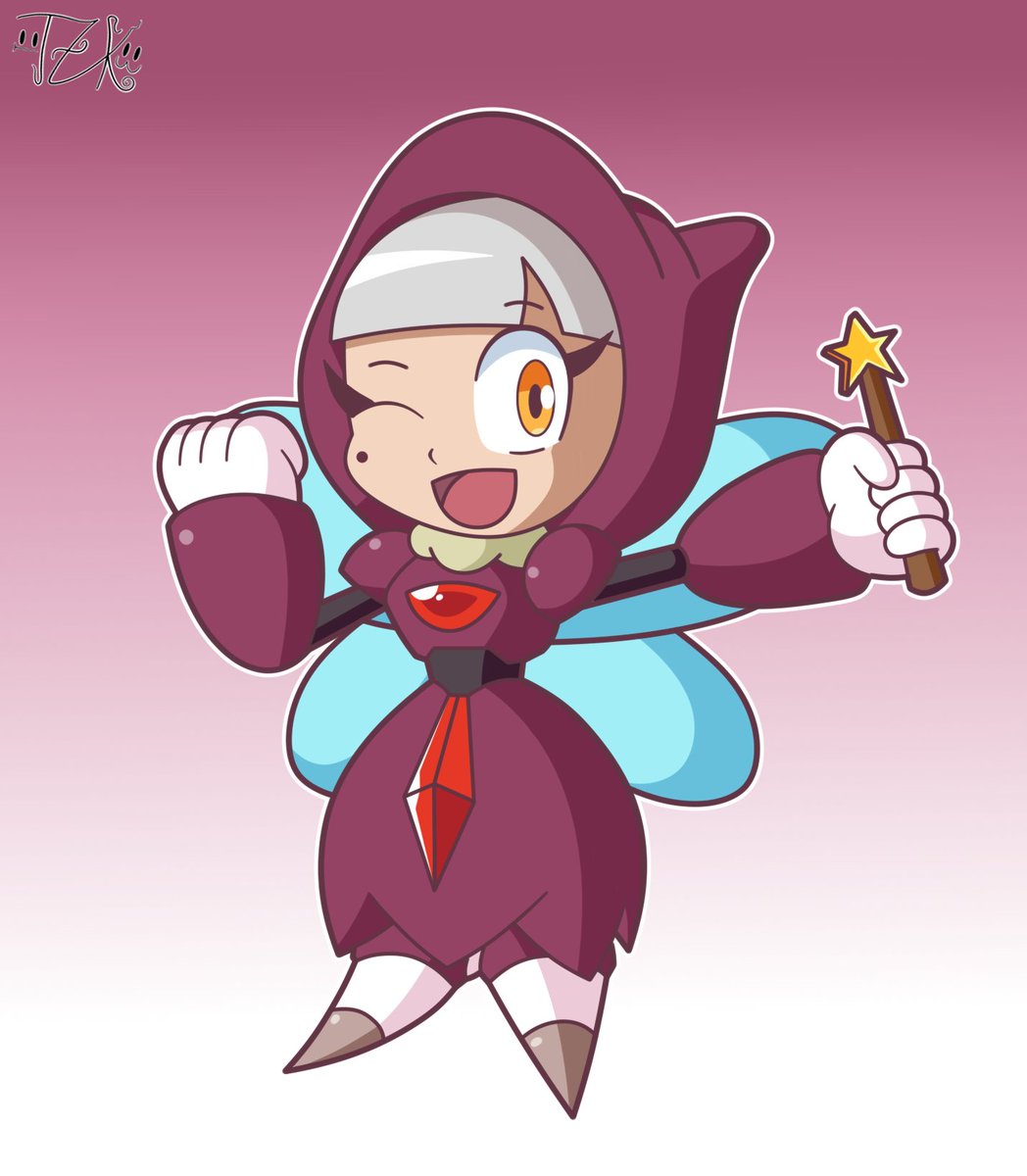 TorchicZk's tweet photo. More powered up art style.
Fairy woman and witch woman.

Witch woman is a robot master of my bf @MidoriHK 

#MegaMan #Rockman #Robot_Master #OC #artstyle https://t.co/eX7FPxxGXo