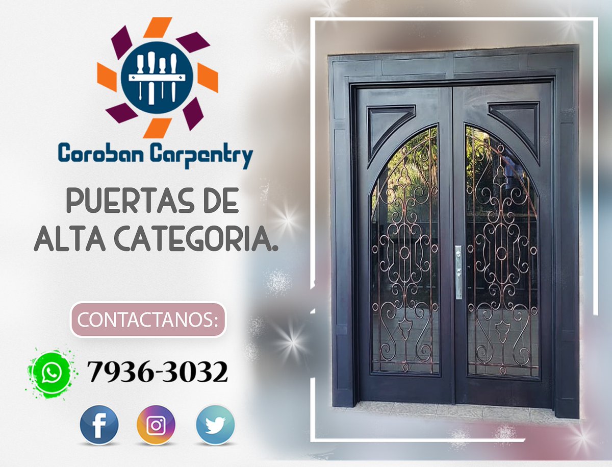 CorobanGroup's tweet photo. #art #baeutiful Diseño y construccion de puertas https://t.co/nyIMnJ7D2B