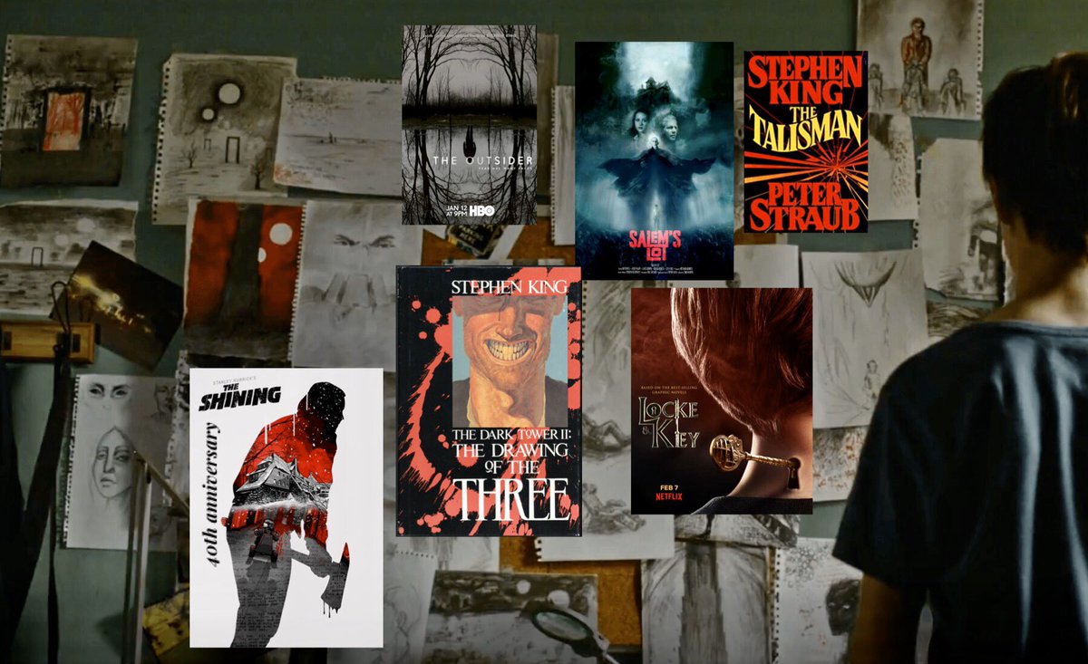 DarkTowerRadio's tweet photo. Lots of palavers on the schedule and some great surprises as well. If you have some topics you’d like to hear us discuss this year let us know we’d live to hear from you. #Drawingofthethree #TheOutsiderHBO #lockeandkeynetflix #Salemslot #TheTalisman #TheShining40thanniversary https://t.co/Yv3NQvVJdD