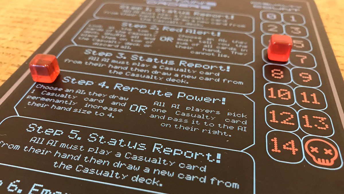 BoardGameBeacon's tweet photo. Wednesday’s Games Group was spent playing 4-player new-to-me games, #CockroachPoker (I lost!) and #TheGame (we lost with 12 then 8 cards remaining) plus 4 games of #StatusReport by @offcutgames - I won as Captain but failed to convince a friend I was the Operative AI. Good fun! https://t.co/egfcQfYEvb