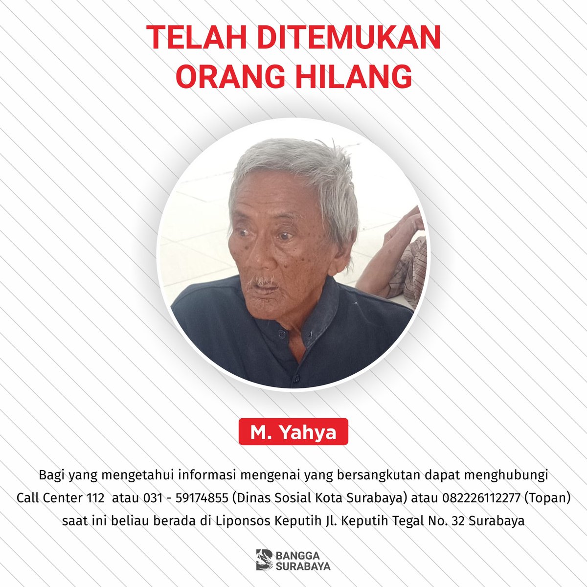 BanggaSurabaya's tweet photo. Mungkin saja dengan bantuan share kalian, ada keluarga mereka yang melihat dan mengenal mereka. Dengan begitu, mereka bisa berkumpul kembali bersama keluarga mereka #BanggaSurabaya https://t.co/ZhFRZFe5vb