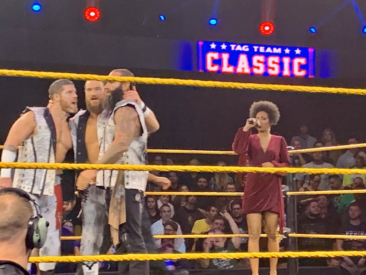 mlking89's tweet photo. Just watched the #ForgottenSons vs #Imperium #TheMatIsSacred on @hulu #NXTonUSA for the second time. What a great match by both teams #NotForgotten #NXTTampa #TagTeamClassic #SemperFi #FullSailLive https://t.co/xSXEdCaYtf