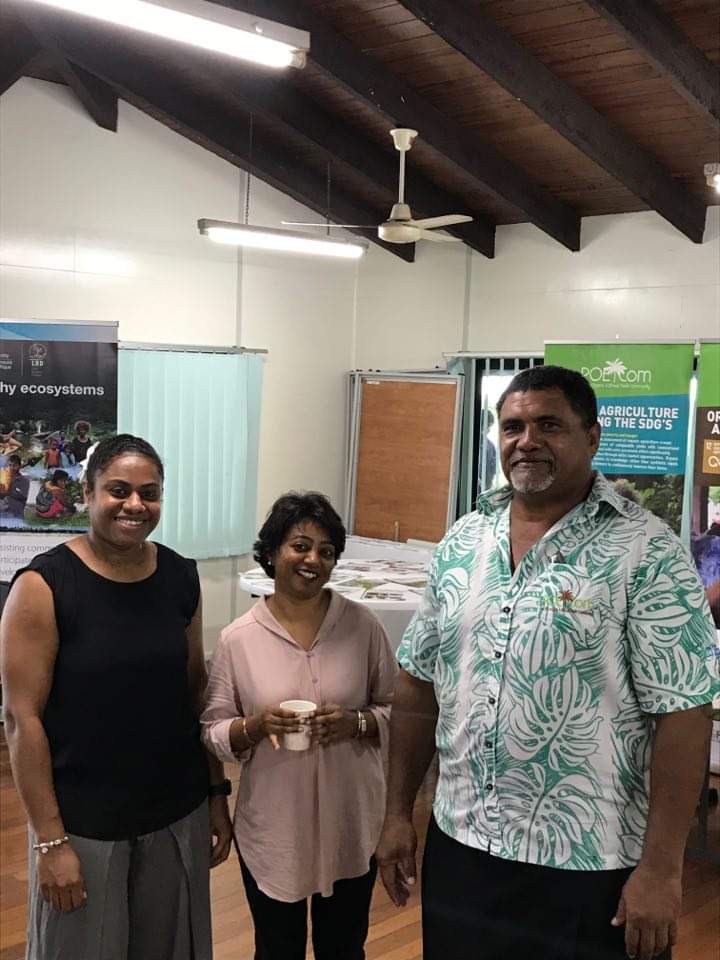PIPSO with <a href="/FriendFiji/">FRIEND Fiji</a> Sashi Karan and <a href="/PoetCom1/">Pacific Organic & Ethical Trade Community</a> Stephen Hazleman at the Organic Leadership Training workshop in Suva on global state of #Organics and the potential of the #Pacific. Learnings from here will be used to promote the Nutritious Food Systems project within PIPSO.