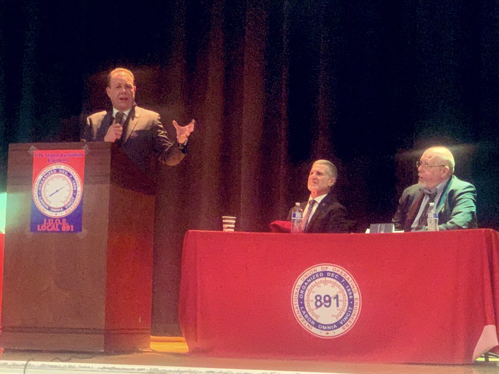 MarkGjonajNY's tweet photo. Tonight I was honored to be a guest speaker at the #Local891 International Union of Operating Engineers Meeting.For more than 100 years they have dedicated themselves to the safety of the City’s public school buildings & children who depend on a safe environment to learn & thrive https://t.co/cH1L4lxOXD
